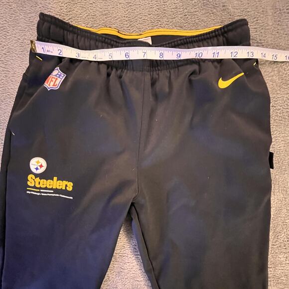 Nike Steelers Joggers Youth Medium 10 12 Therma Fit NFL Sweatpants - Picture 7 of 13